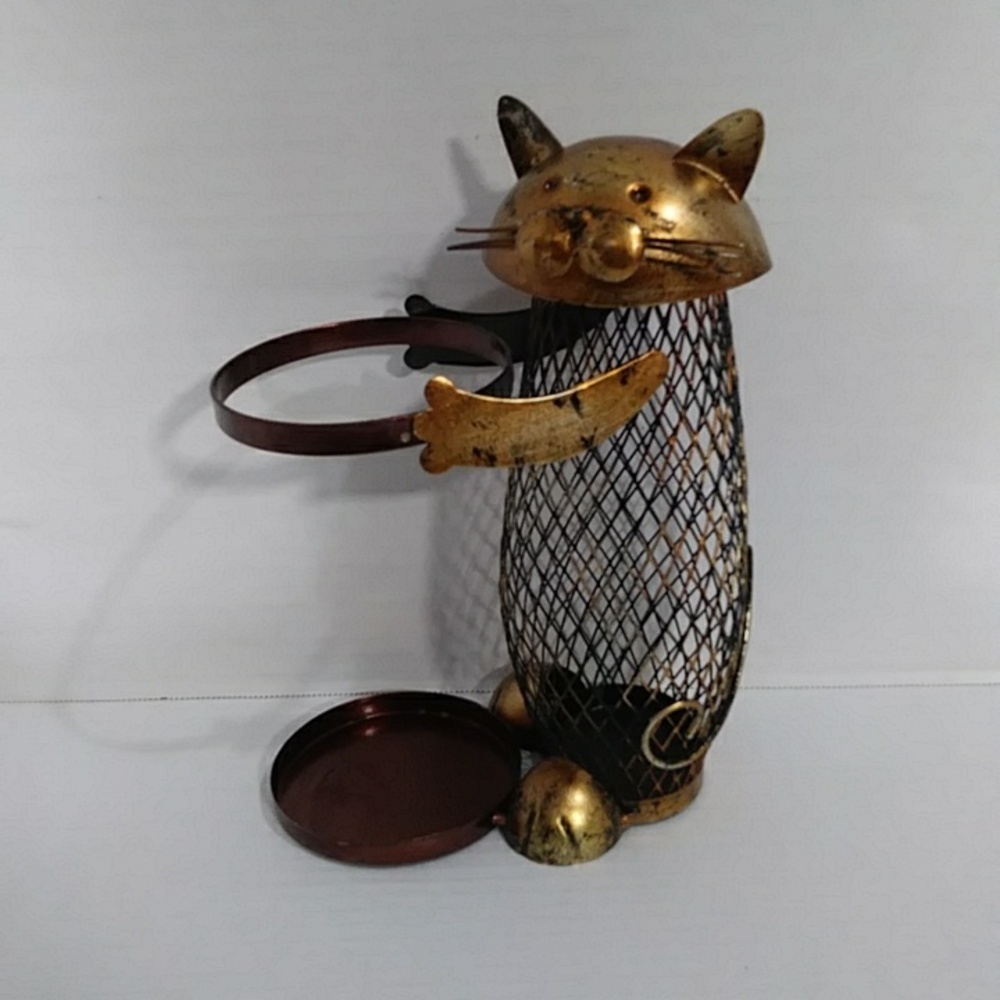 Cat Wine Holder With Cork Holder *GUC* - Picture 1 of 8